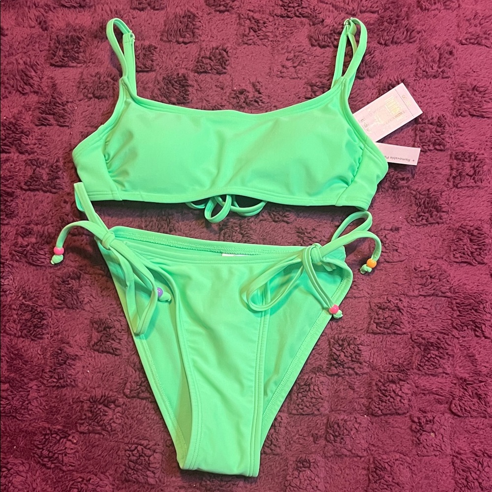 Wild Fable Green Two Piece Swimsuit